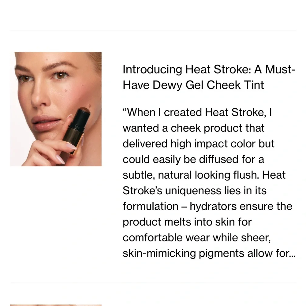 MAKE HEAT STROKE DEWY GEL CHEEK TINT IN BAKED